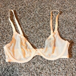 CUUP The Plunge Bra Sheer Unlined Everyday Comfort‎ 32C